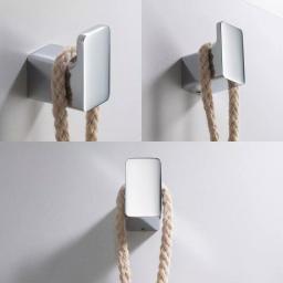 KRAUS Stelios Chrome Bathroom Robe and Towel Hook, Solid Brass thumbnail 4