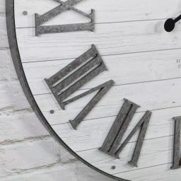 FirsTime & Co. Emmett 27 in. Shiplap Wall Clock - Industrial Farmhouse Decor thumbnail 4