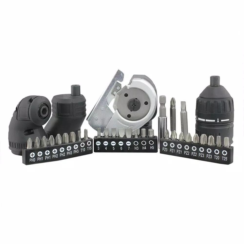 Freeman 3.6V Cordless 5-in-1 Mini Electric Screwdriver Kit with USB Charger and 26-Piece Bit Set
