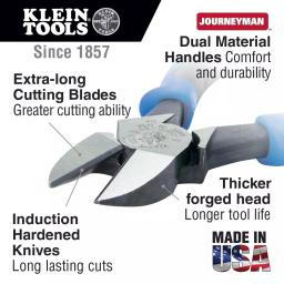 Klein Tools 9 in. Journeyman Heavy Duty Diagonal Cutting Pliers thumbnail 2