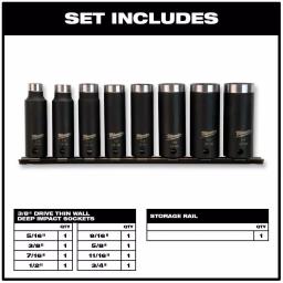 Milwaukee SHOCKWAVE 81-Piece Impact Duty Driver, Titanium Drill Bit, and Deep Well Socket Set thumbnail 3
