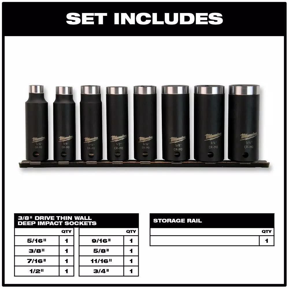 Milwaukee SHOCKWAVE 81-Piece Impact Duty Driver, Titanium Drill Bit, and Deep Well Socket Set