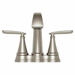 American Standard Somerville 4 in. Centerset 2-Handle Bathroom Faucet with Pop-Up Drain, Brushed Nickel thumbnail 2