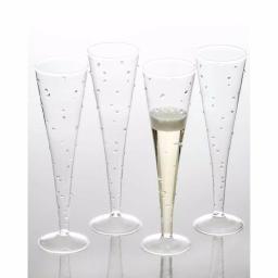 Abigails La Boheme Small Dot Pattern Champagne Flutes, Set of 4 thumbnail 2