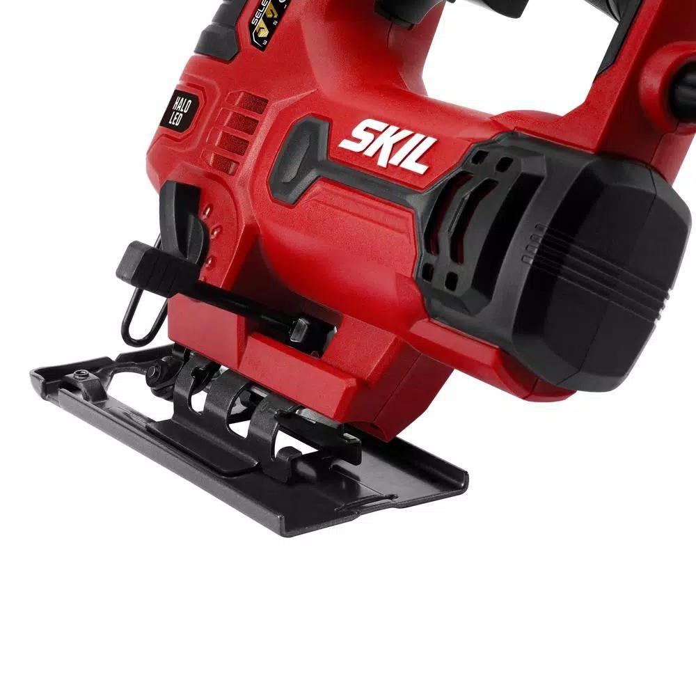 SKIL 6 Amp Corded Electric Orbital Jigsaw with Halo Light and Tool-Free Blade Change