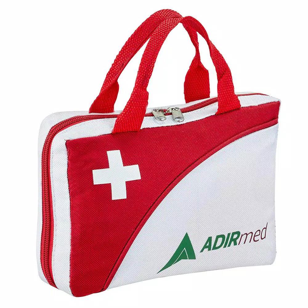AdirMed 154-Piece Ultimate First Aid Kit - Weather-Resistant Red Carrying Case