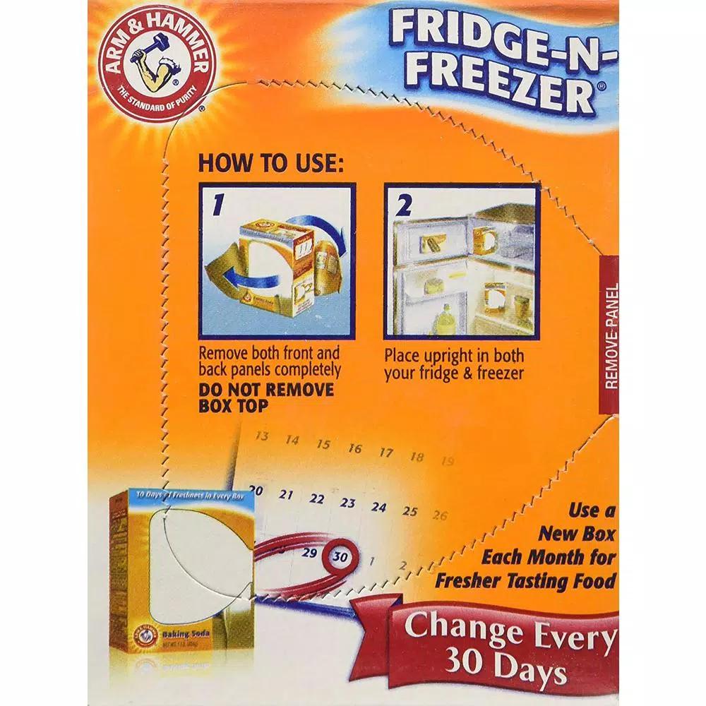 ARM & HAMMER 16 oz. Reach-In Fridge-n-Freezer Baking Soda Odor Absorber, Unscented (12-Pack)