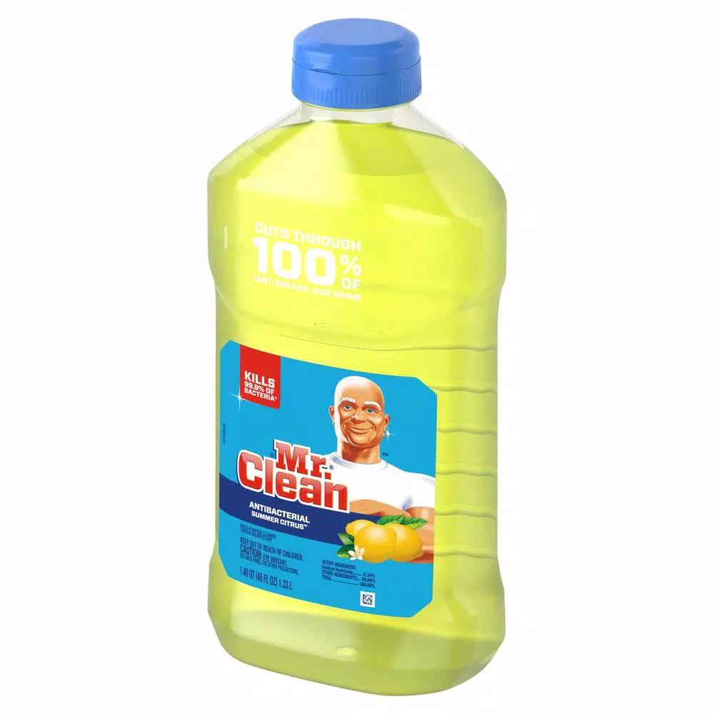 Mr. Clean Antibacterial Multi-Surface Cleaner, Summer Citrus Scent, 45 oz.