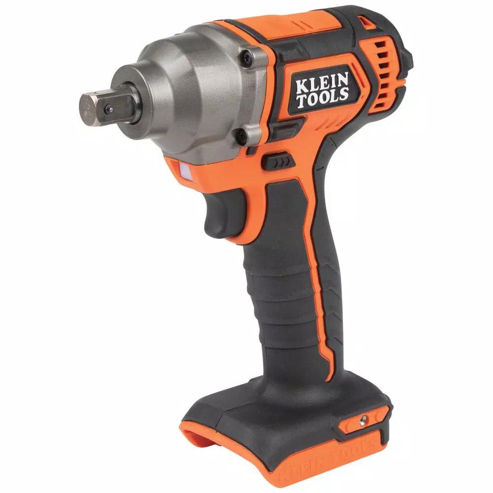 Klein Tools 1/2 in. Compact Impact Wrench, 210 ft-lbs Max Torque, 20V Cordless (Tool Only)