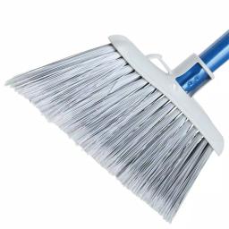 Quickie Stand and Store Lobby Broom and Dustpan Set, Blue thumbnail 5