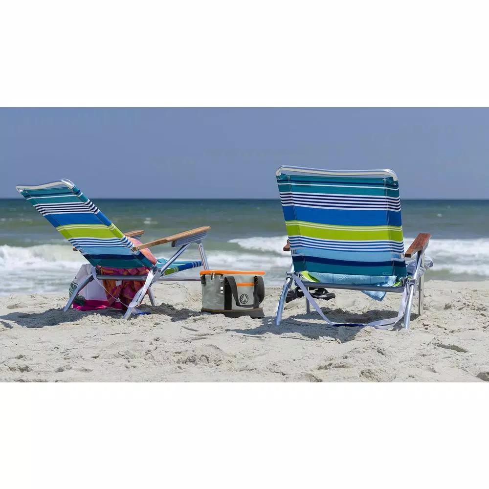 GigaTent Collapsible Soft-Side Insulated Cooler with 2 Cargo Pockets and Bottle Opener - Orange