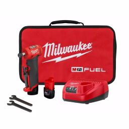 Milwaukee M12 FUEL 12V Brushless Right Angle Die Grinder Kit w/ (2) 2.0Ah Batteries thumbnail 1