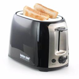 Better Chef 2-Slice Black Wide Slot Toaster with Cool-Touch Exterior thumbnail 1