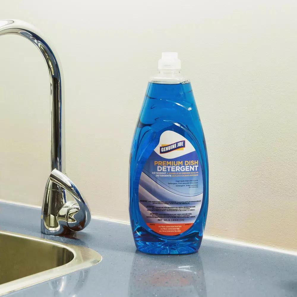 Genuine Joe Premium Dish Detergent - 38 oz. Concentrated Liquid Dishwashing Soap