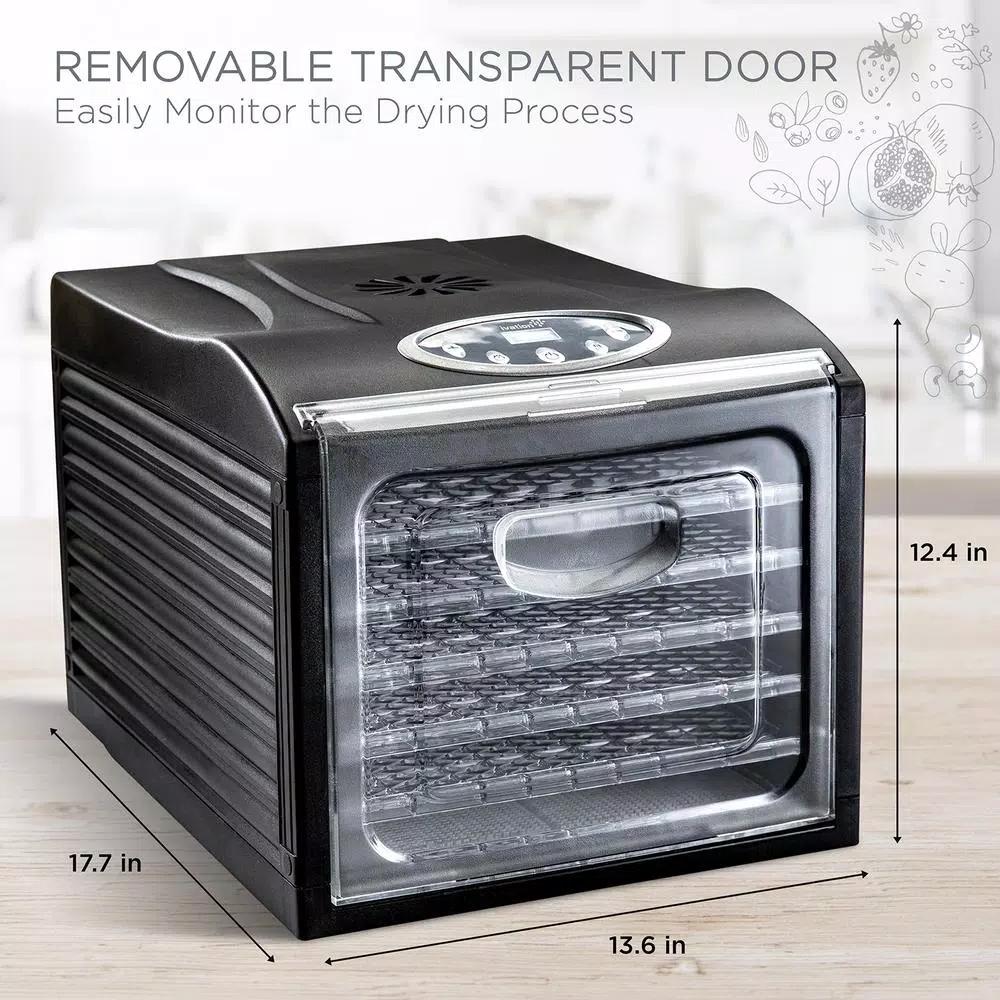 Ivation 6-Tray Digital Food Dehydrator, 480W Countertop Drying Machine with Temperature & Timer Controls