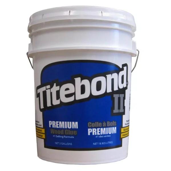 Titebond II Premium Wood Glue, 5 Gallon, Water-Resistant & UV-Resistant