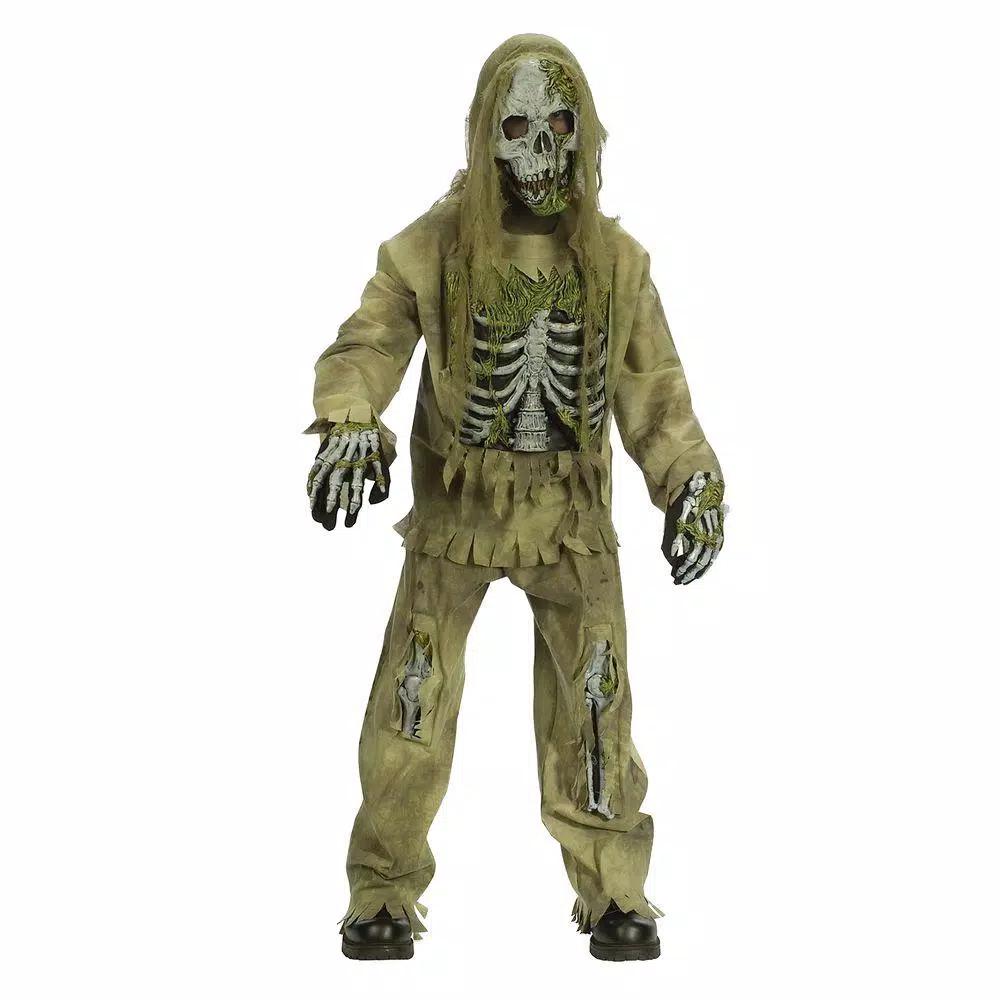 Fun World Medium Child Skeleton Zombie Halloween Costume for Boys