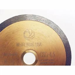 Whirlwind USA 4-1/2 in. Continuous Rim Diamond Saw Blade for Wet Tile, Porcelain, and Glass Cutting thumbnail 3