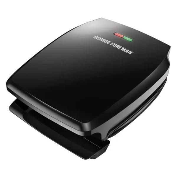 George Foreman Classic 4-Serving Indoor Grill and Panini Press, 60 sq. in., Black