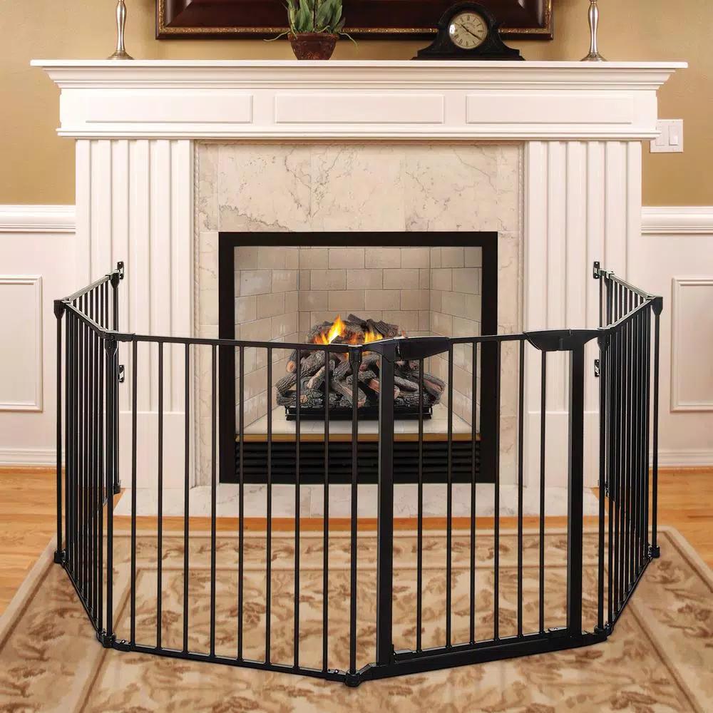 Dreambaby Mayfair Converta 3-in-1 Playpen and 6-Panel Multi-Purpose Gate, Black