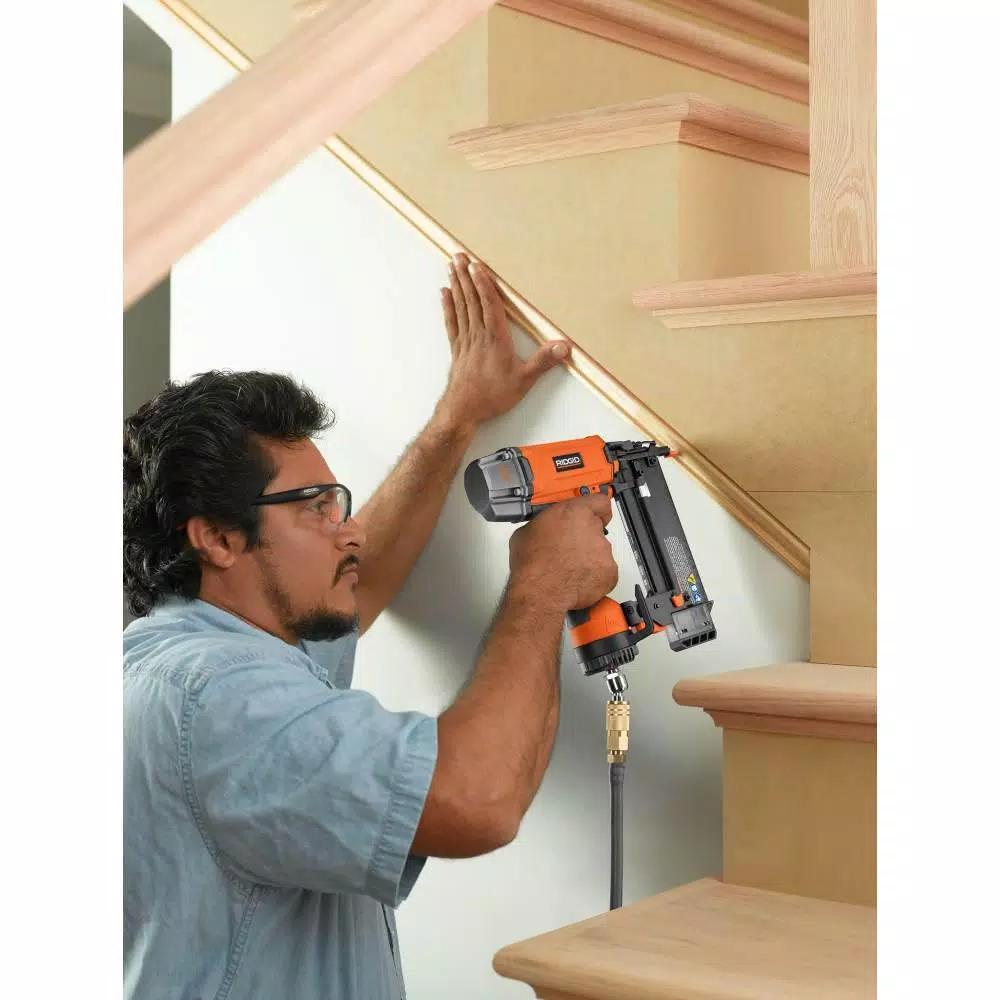 RIDGID 18-Gauge 2-1/8 in. Brad Nailer and 16-Gauge 2-1/2 in. Finish Nailer Combo Kit
