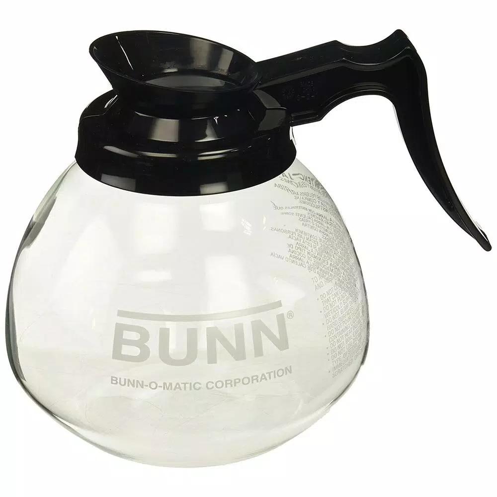 BUNN 12-Cup Commercial Glass Coffee Decanter with Black Handle, 42400.0101