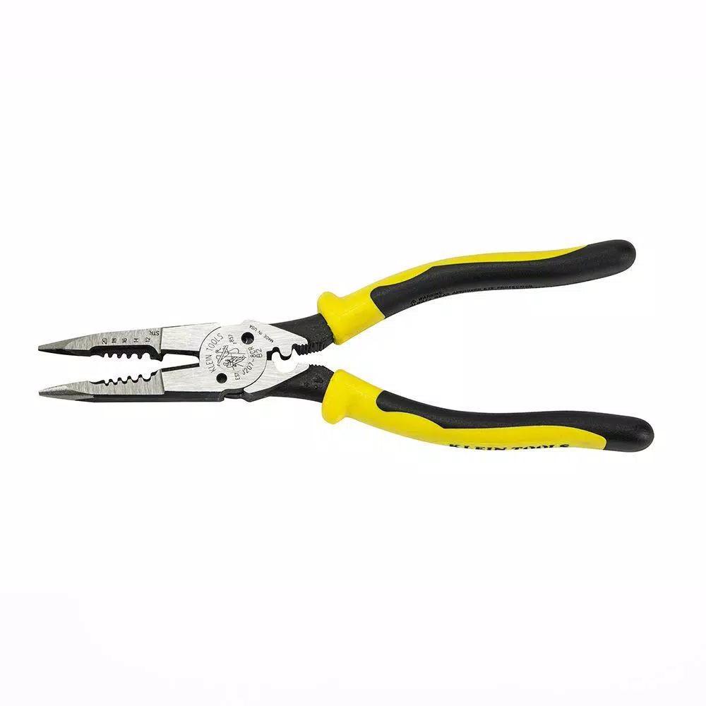 Klein Tools 8-3/8 in. All-Purpose Long Nose Pliers with Crimper and Wire Stripper
