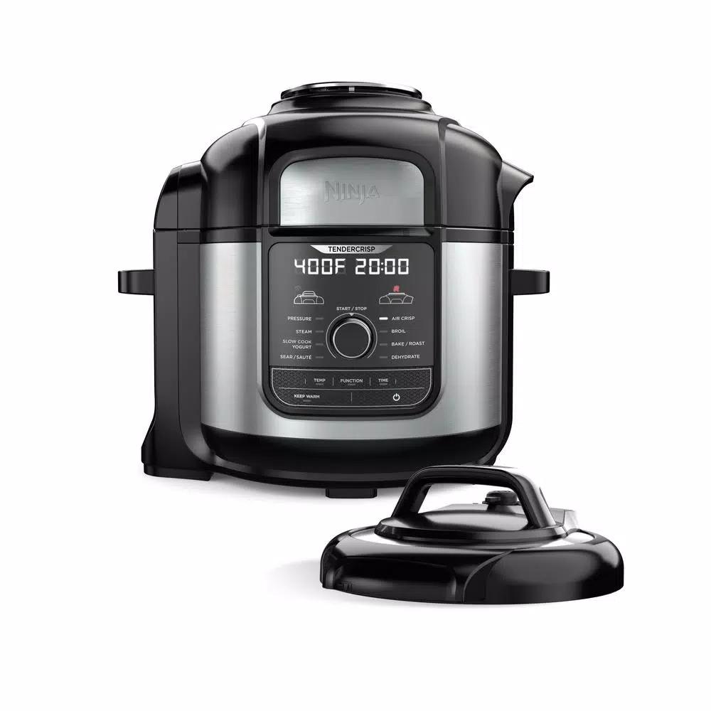 Ninja Foodi Deluxe 8 Qt. Stainless Steel Pressure Cooker and Air Fryer