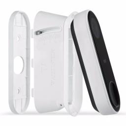 Wasserstein Adjustable Vertical Wall Mount Kit for Google Nest Hello Video Doorbell, White thumbnail 6