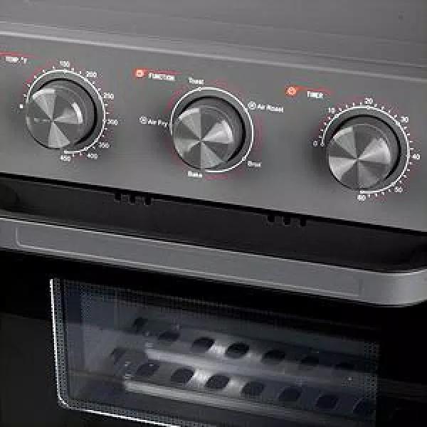 Boyel Living 19 Qt. Air Fryer Toaster Oven with Air Fry, Roast, Toast, Broil, Bake Functions - Sandy Grey