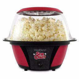 West Bend Stir Crazy Electric Hot Oil Popcorn Popper Machine, 6 oz. Capacity, Red thumbnail 2