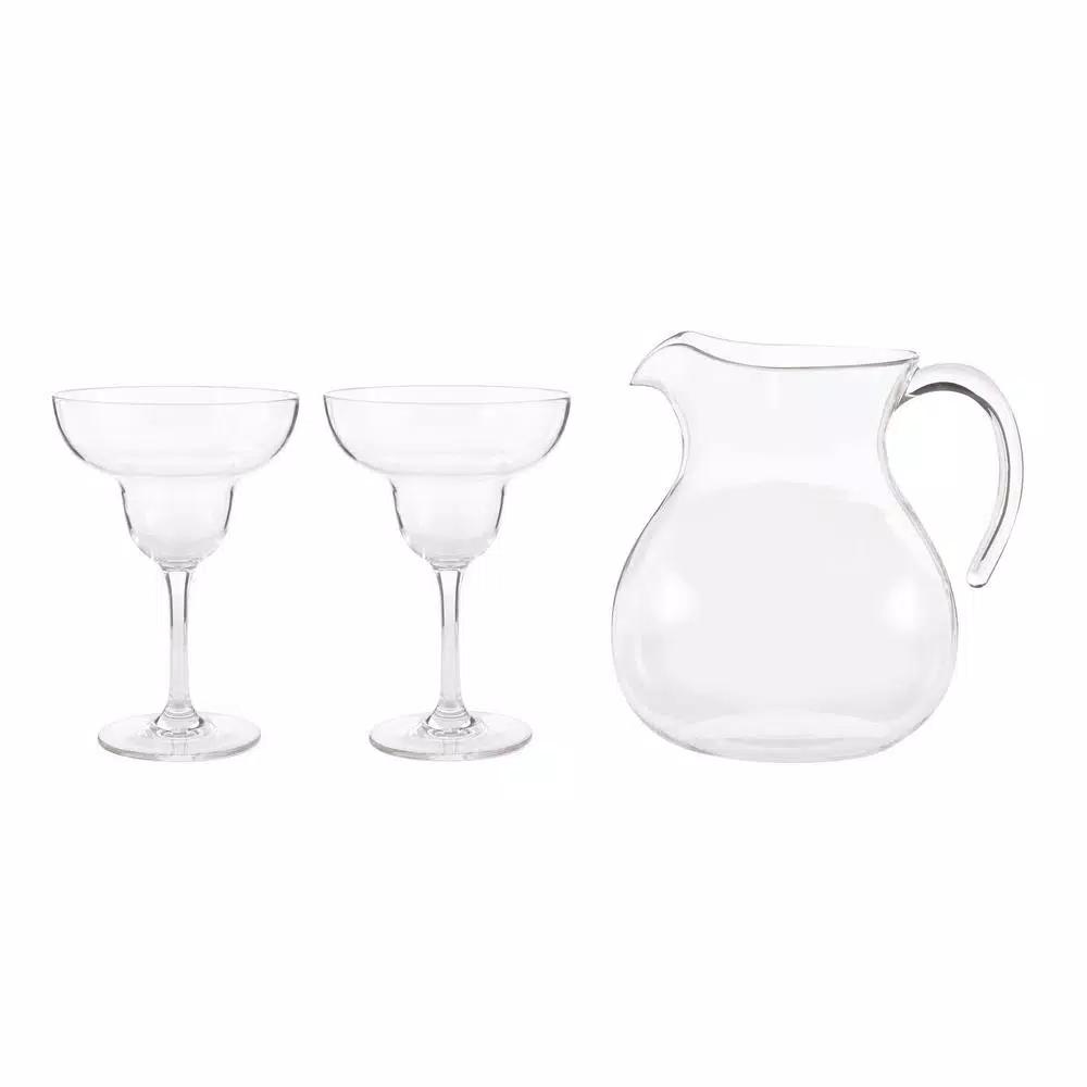 Libbey Indoors Out 7-Piece Tritan Margarita Entertaining Set with 96oz Pitcher and 6 Glasses