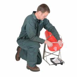 Vestil Stainless Steel Manual Pail Tipper for 5 Gallon Plastic or Steel Pails, 70 lb Capacity thumbnail 5
