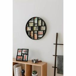 Umbra Luna Black Collage Picture Frame - Holds Nine 4x6 Photos thumbnail 6