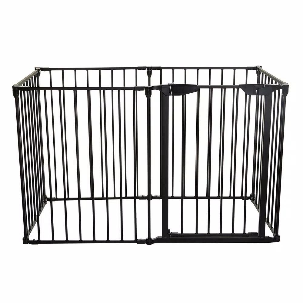 Dreambaby Mayfair Converta 3-in-1 Playpen and 6-Panel Multi-Purpose Gate, Black