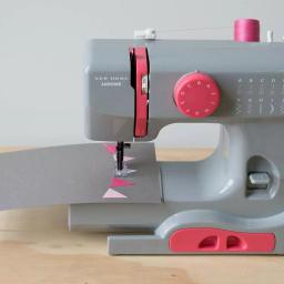 Janome Compact 10-Stitch Sewing Machine - Portable Graceful Grey thumbnail 7