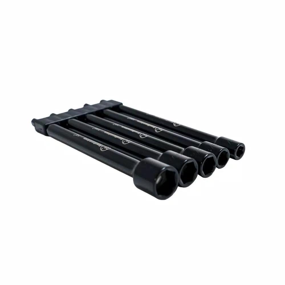 Industro 5-Piece SAE Magnetic Power Nut Setter Set, 1/4 in. to 1/2 in., S2 Steel