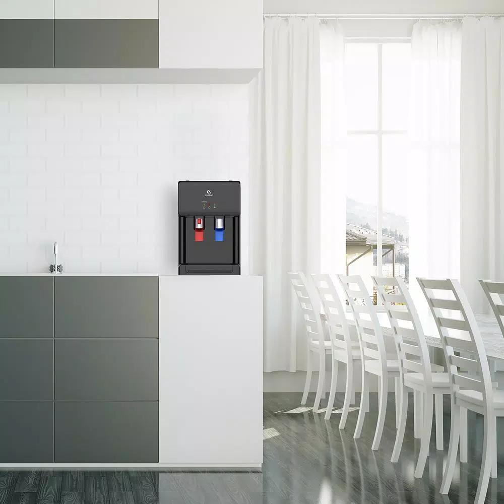 Avalon Bottleless Countertop Water Cooler Dispenser, Hot & Cold, Self-Cleaning, Black