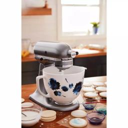 KitchenAid 5 Qt. Titanium-Reinforced Ceramic Mixing Bowl, Ink Blue Watercolor thumbnail 2