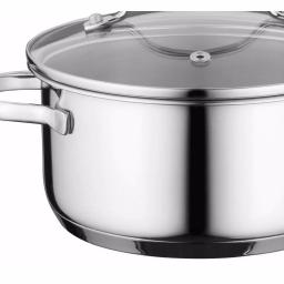 BergHOFF Essentials Comfort 1.7 qt. Round Stainless Steel Casserole Dish with Glass Lid thumbnail 4