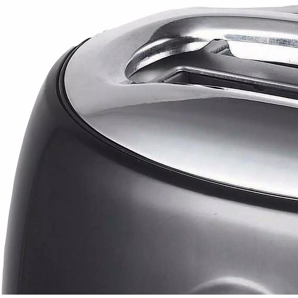 Brentwood Appliances TS-270BK Retro 2-Slice Extra-Wide Slot Toaster, Black