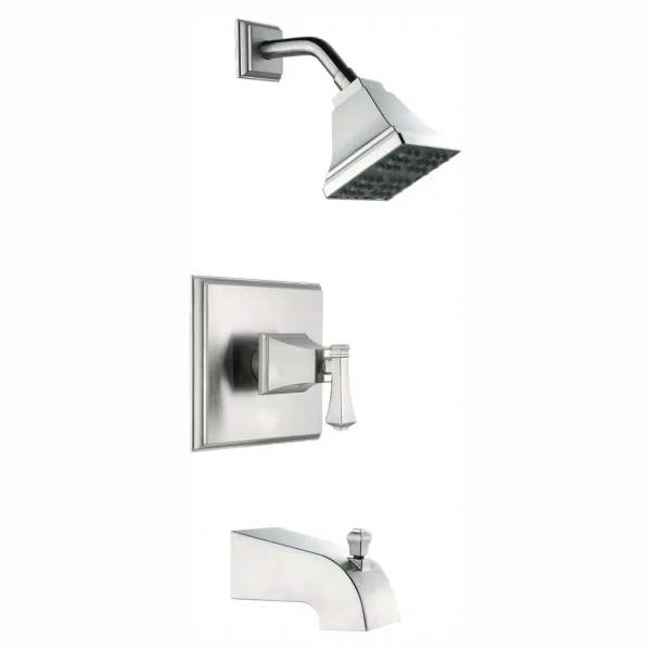 Glacier Bay Exhibit Single-Handle Tub and Shower Faucet, Brushed Nickel
