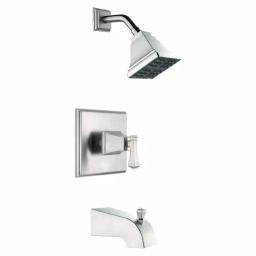 Glacier Bay Exhibit Single-Handle Tub and Shower Faucet, Brushed Nickel thumbnail 1