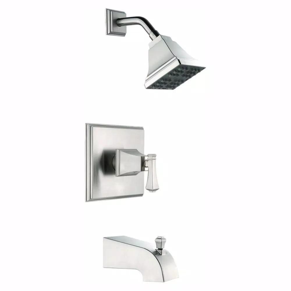 Glacier Bay Exhibit Single-Handle Tub and Shower Faucet, Brushed Nickel