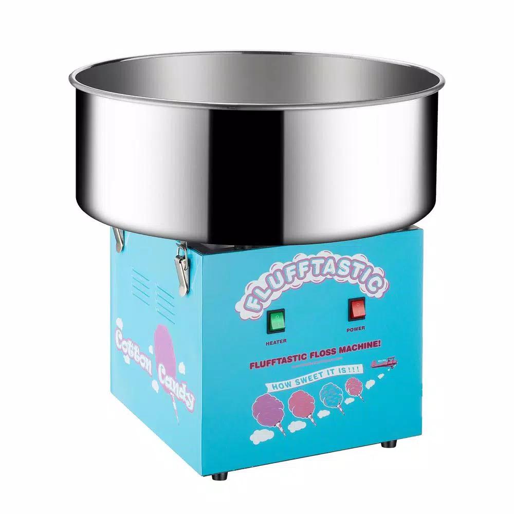 Great Northern Popcorn Flufftastic Blue Countertop Cotton Candy Machine with Sugar Scoop