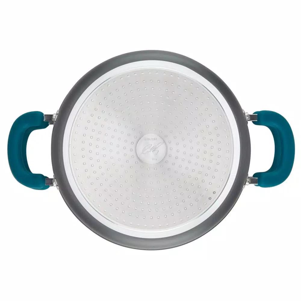Rachael Ray Create Delicious 3 qt. Hard Anodized Aluminum Nonstick Steamer Set, Gray