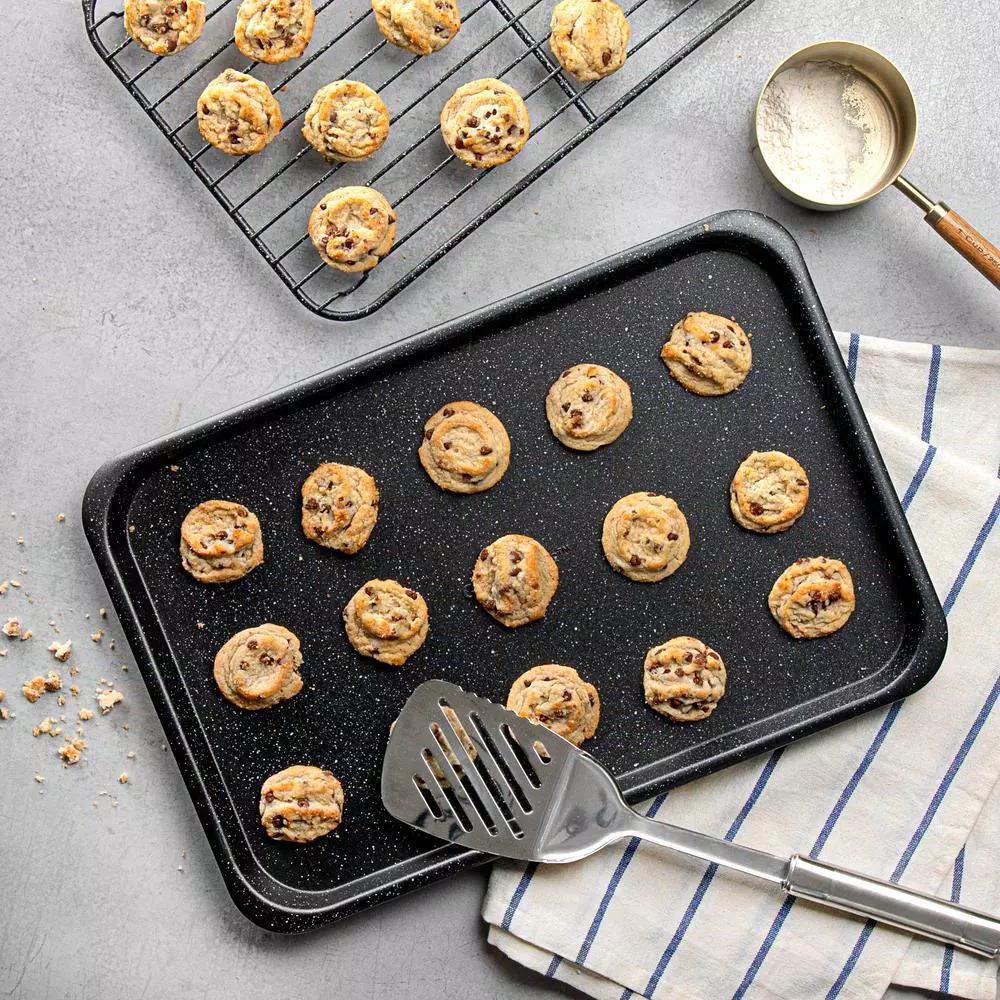 GRANITESTONE Stack Master 6-Piece Mineral and Diamond Infused Non-Stick Stackable Bakeware Set