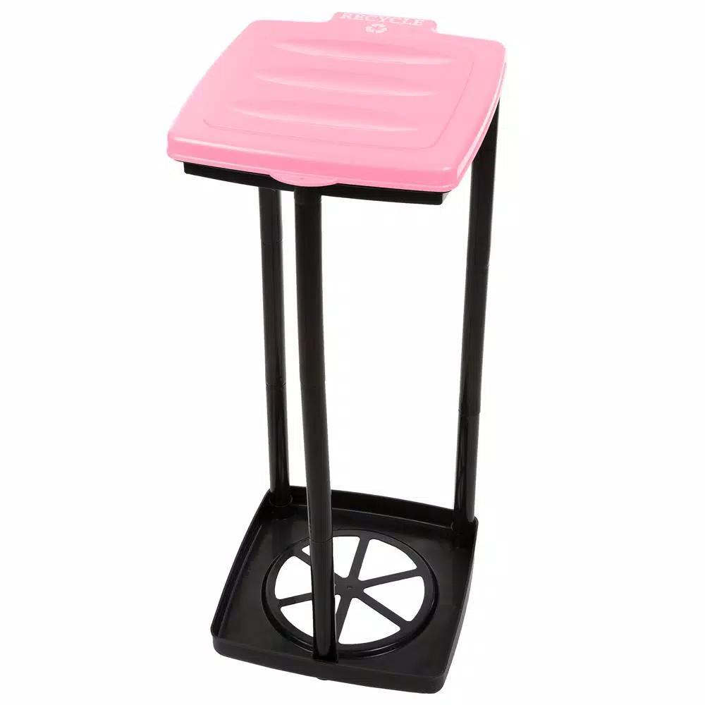 Wakeman Outdoors 13 Gal. Portable Pink Trash Bag Holder