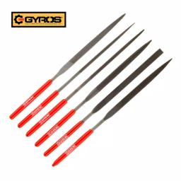 Gyros 5-1/2 in. 6-Piece Needle File Set with Rubber Grip Handles thumbnail 1