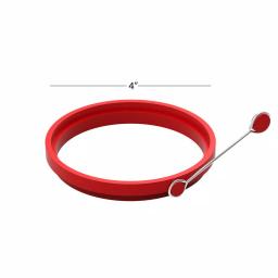Chef Buddy Nonstick Silicone Egg Ring Molds, 4-Pack thumbnail 2